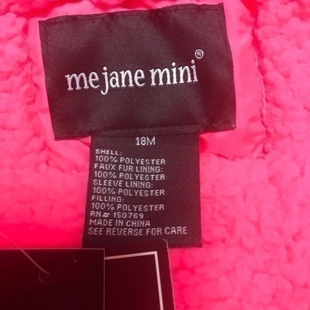 Me Jane Mini Coat - Fuchsia - Size 18 MO